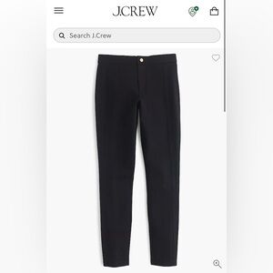 J CREW Pixie Black Stretch Skinny Pants - Size 8 Regular